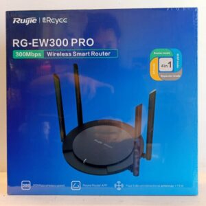 Ruijie RG‑EW300 PRO Wireless Smart Router – 300Mbps 2.4 GHz Wi‑Fi 4, 4×5dBi Antennas, Cloud & App Management