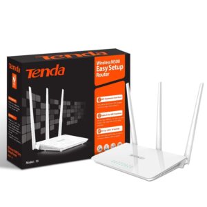 Tenda F3 300Mbps Wireless N Router | 3× 5dBi High Gain Antennas | Stable Home & Office WiFi